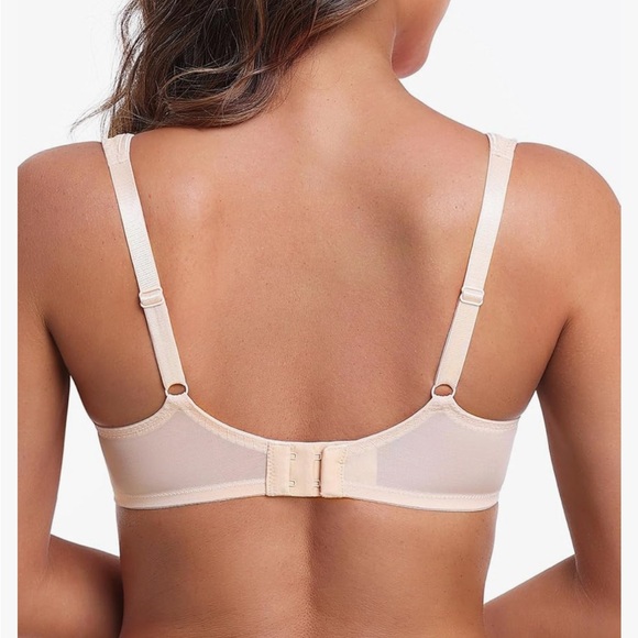 Women's Sexy Balconette Bra Demi Half Cup Push Up Lightly Padded Shelf Underwire - Picture 4 of 6